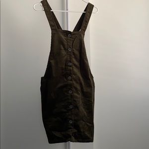 Love Tree corduroy skirt overalls, size Large